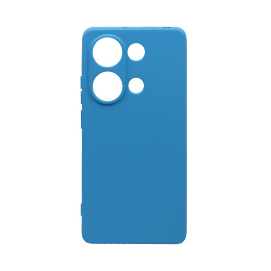 Capa de Silicone com Moldura de Câmera para Xiaomi Redmi Note 13 Pro 4G/Poco M6 Pro Azul